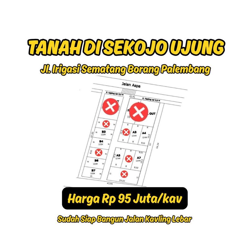 Dijual Kavling Sekojo Ujung Sematang Borang Palembang - 2