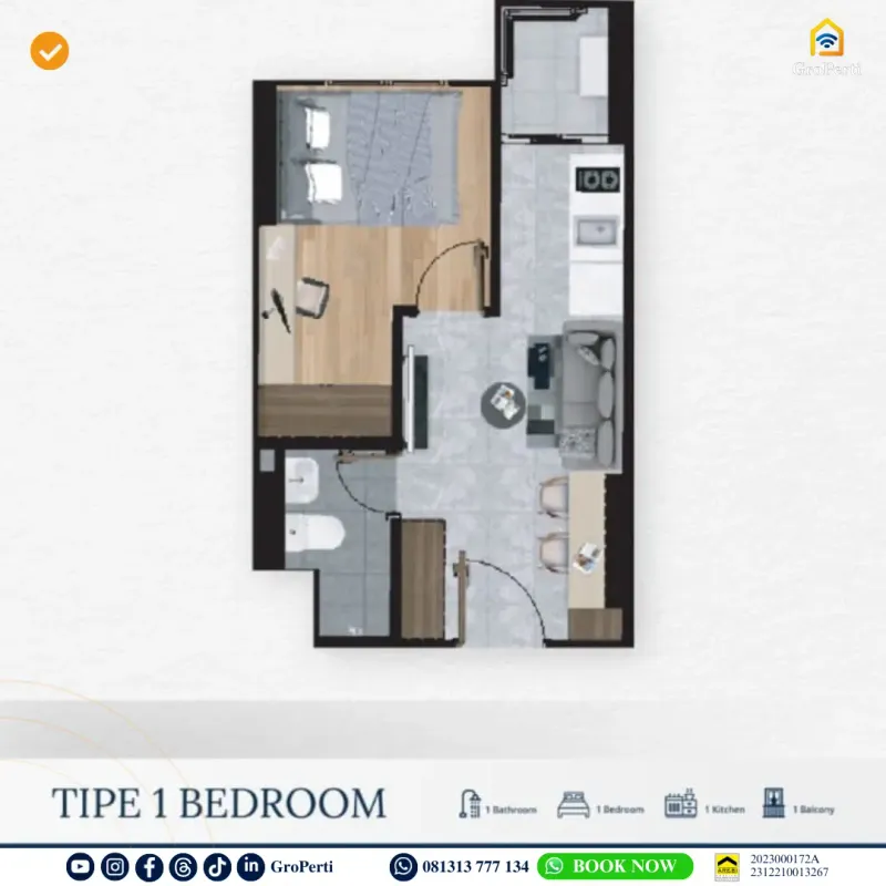 NOW SELLING TIPE 2BR TOWER CITRINE VITTORIA RESIDENCE - 4