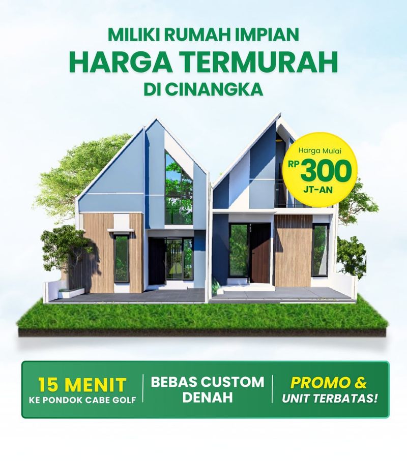 Rumah Murah Di Selatan Jakarta, Rumah Cluster Minimalis Modern Cinangka Kota Depok  - 3