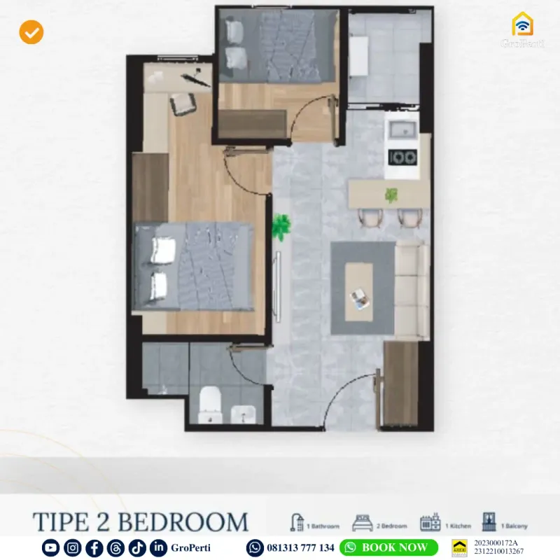 NOW SELLING TIPE 3BR TOWER CITRINE VITTORIA RESIDENCE - 4