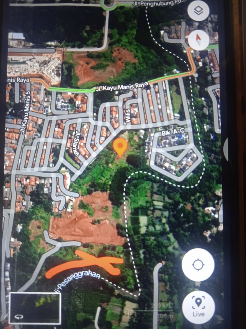 Tanah Dijual di Pamulang, Kota Tangerang Selatan — 1 KT, 1 KM