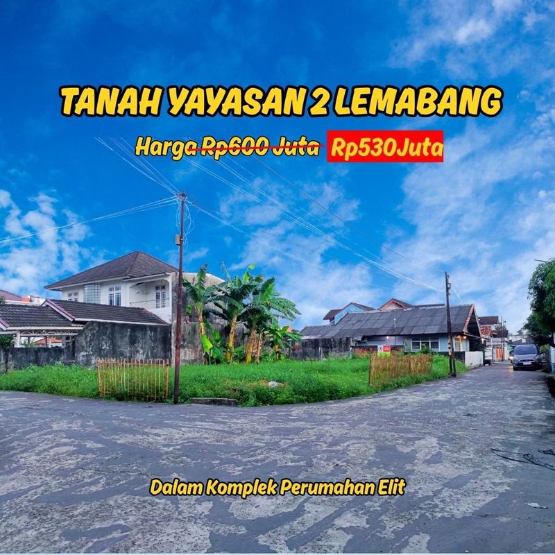 Tanah Dijual di Ilir Timur Ii, Kota Palembang — 1 KT, 1 KM