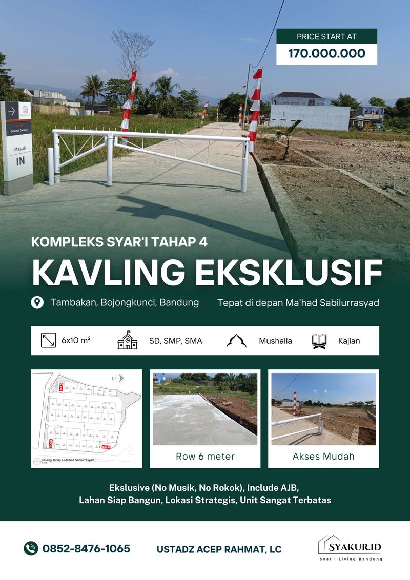 Kavling Eksklusif Lingkungan Syariah Bandung Selatan - 4