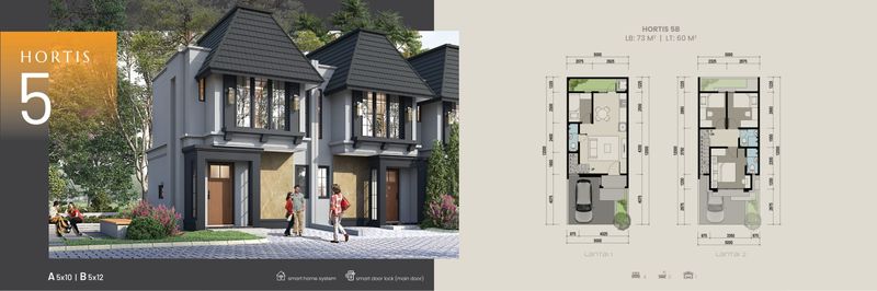 Rumah Dijual di Cisauk, Kabupaten Tangerang — 2 KT, 2 KM