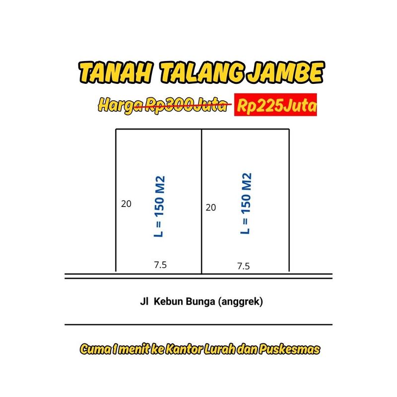 Dijual Tanah talang jambe palembang dekat bandara - 2