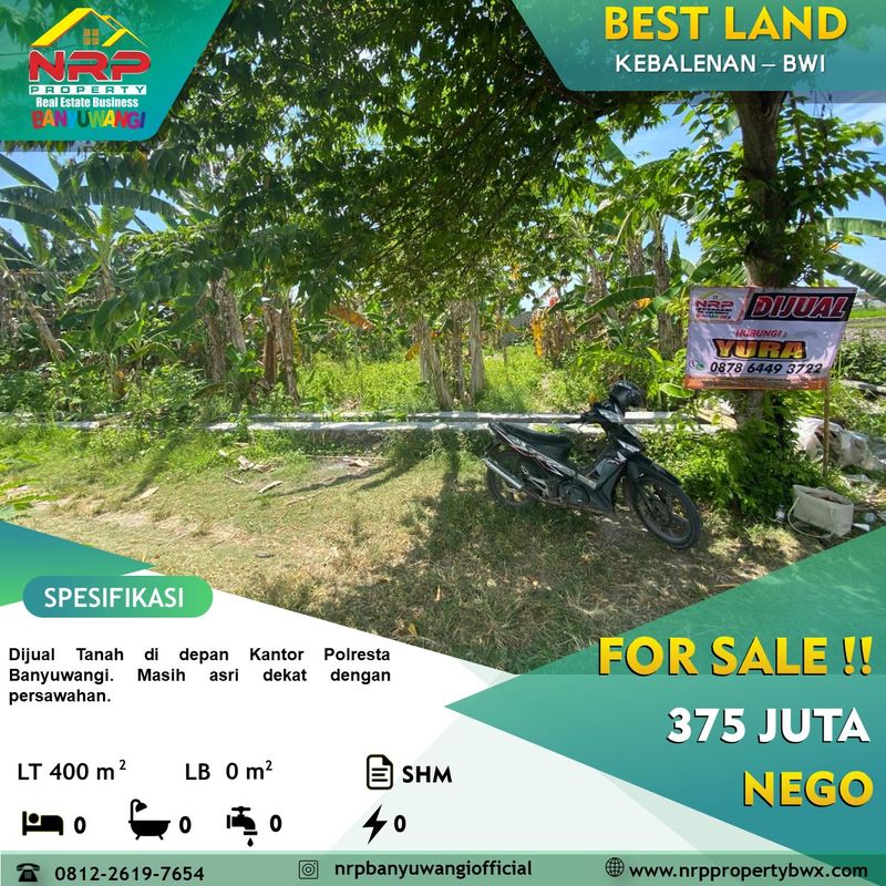 Tanah Dijual di Banyuwangi, Kabupaten Banyuwangi