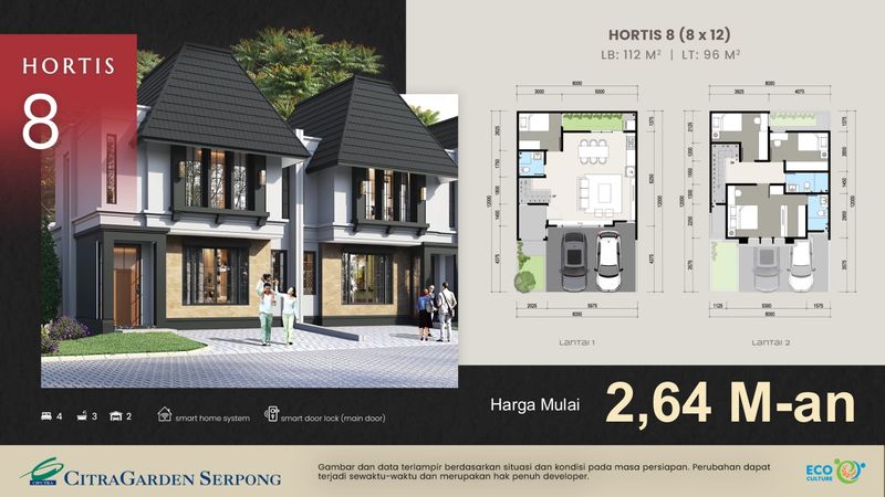 Dijual Rumah New Launching Citra Garden Serpong Cluster Hortis - 2