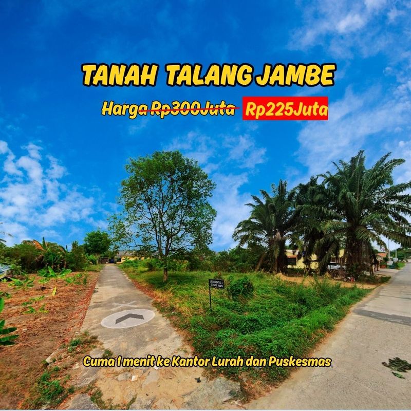 Tanah Dijual di Sukarami, Kota Palembang — 1 KT, 1 KM