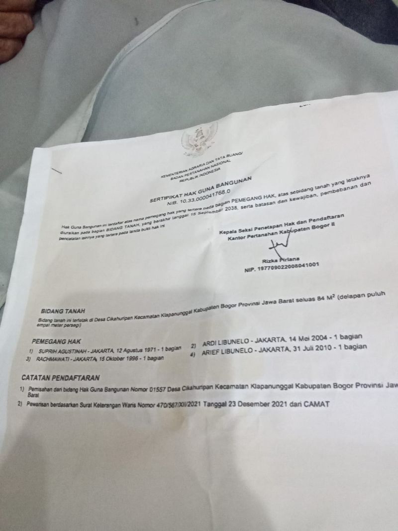 Rumah di Perum Griya PMI Asri, Cileungsi, Bogor, Jawa Barat. - 3