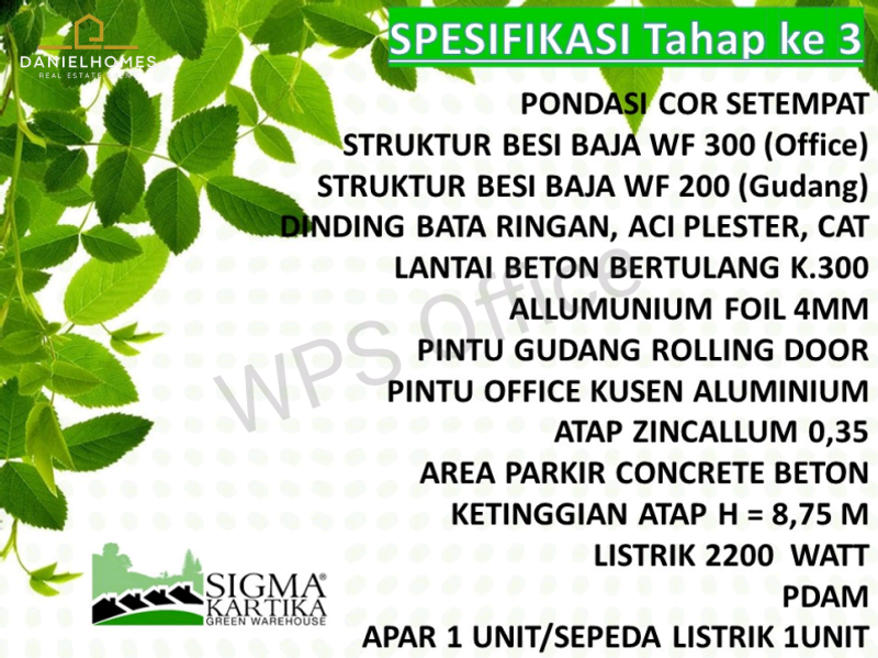 Dijual Gudang Sigma Kartika Gunung Sindur - 5