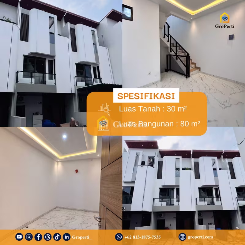 Rumah Cluster Utan Kayu Matraman dekat Rawamangun Salemba dan Monas - 3