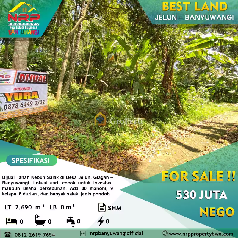 Tanah Dijual di Banyuwangi, Kabupaten Banyuwangi