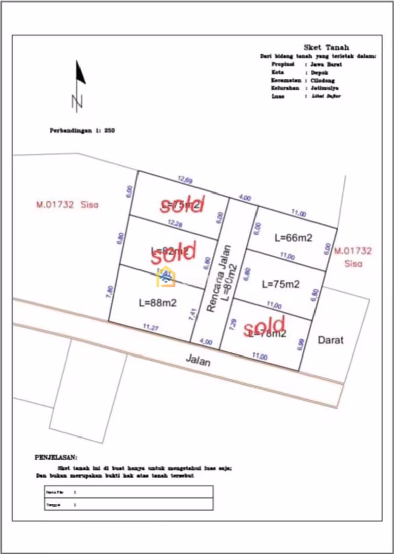 Rumah Dijual di Cilodong, Kota Depok — 2 KT, 1 KM