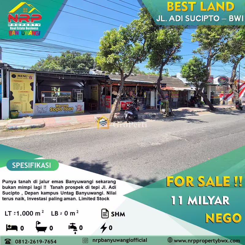 Tanah Dijual di Banyuwangi, Kabupaten Banyuwangi